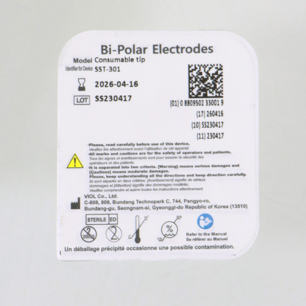 Viol Scarlet SFR Bi-Polar Electrodes Consumable Tip EXP 04/16/2026