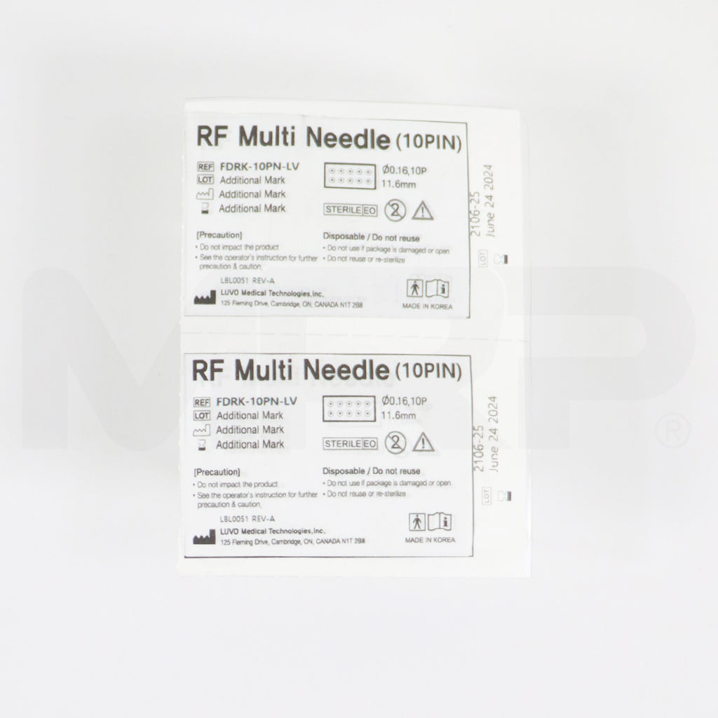 Luvo RF Multi Needle 10Pin Needle Tip Sterile 2pk EXP 06/24/2024