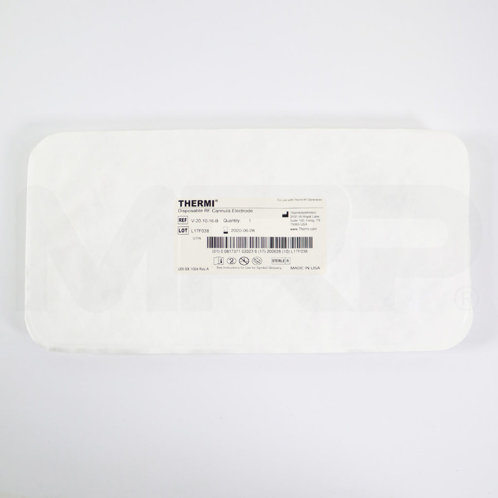 ThermiAesthetics Disposable RF Cannula Electrode V-20-10-16-B 3pk EXP 06/28/2020