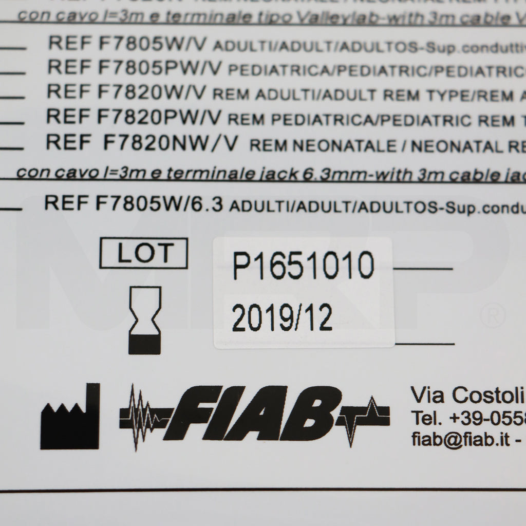 FIAB Electrosurgical Disposable Ground Pads REF F7820 EXP 12/2019 16 Pack