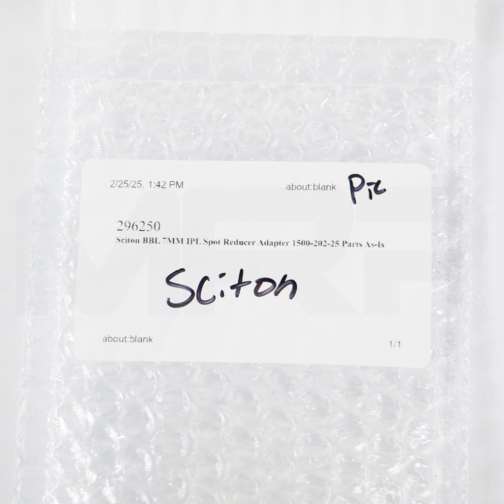 Sciton BBL 7MM IPL Spot Reducer Adapter 1500-202-25 Parts As-Is