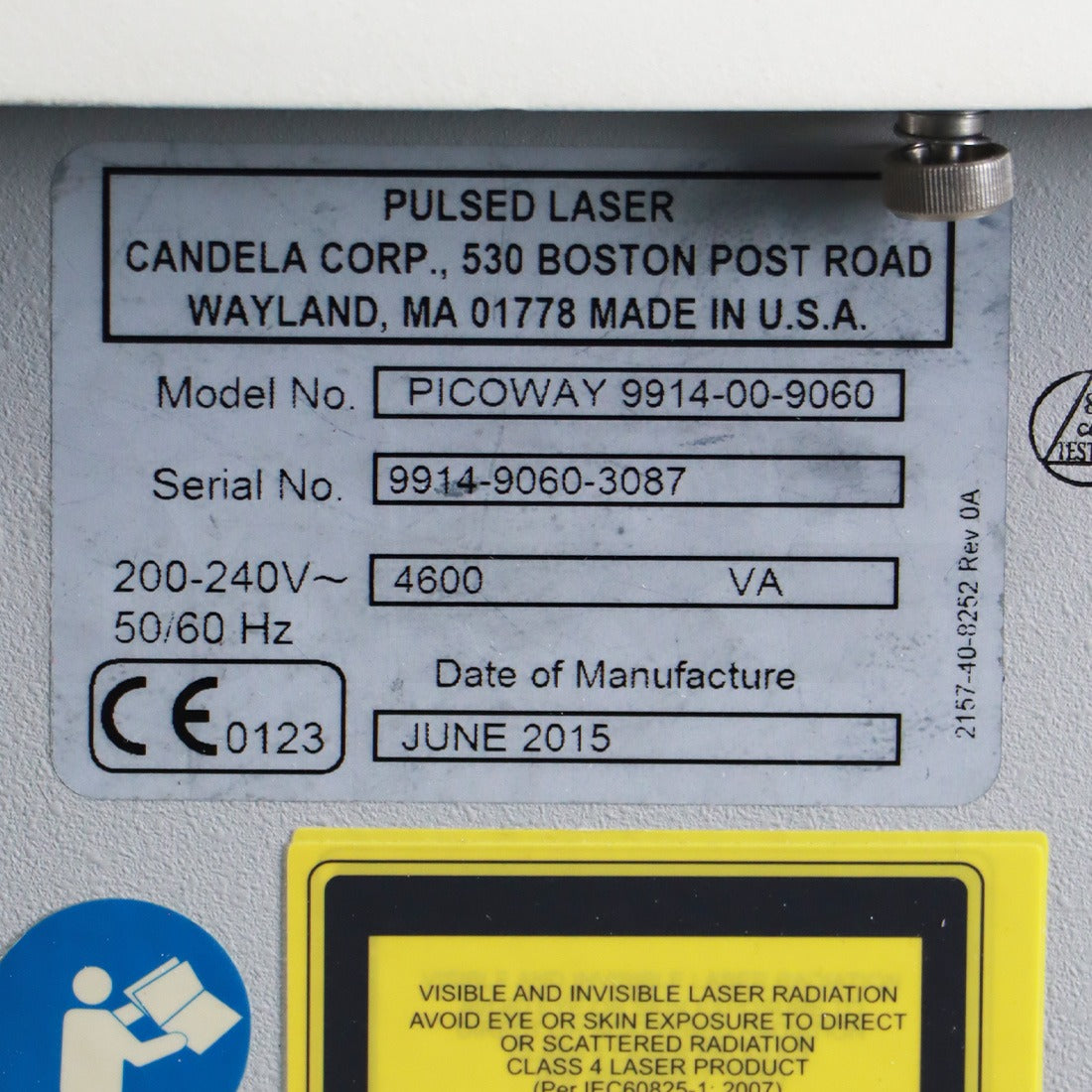 2015 Candela PicoWay Picosecond Laser Tattoo Removal System