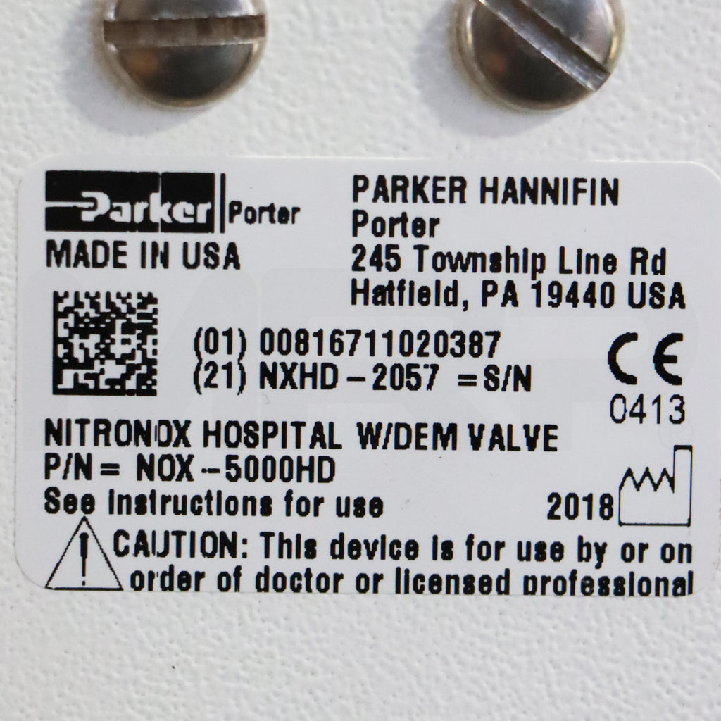 2018 Parker Hannifin Porter NitroNox NOX-5000HD Nitrous Oxide Mixture Mobile Stand
