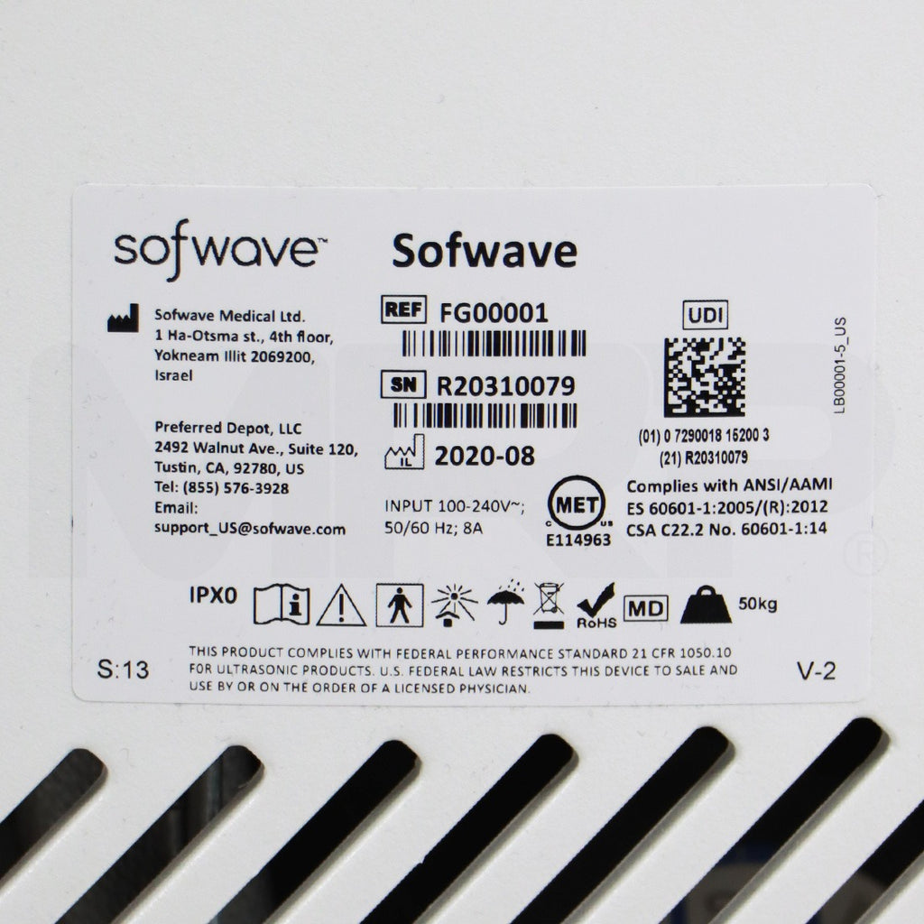 2020 Sofwave Medical Sofwave Ultrasound Skin Tightening System
