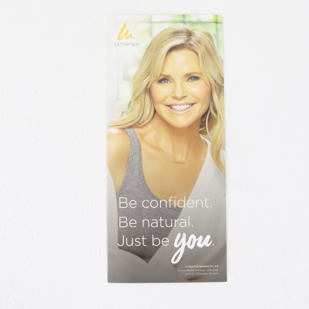 Ulthera Ultherapy Christine Brinkley Patient Information FAQ Brochure 50pk