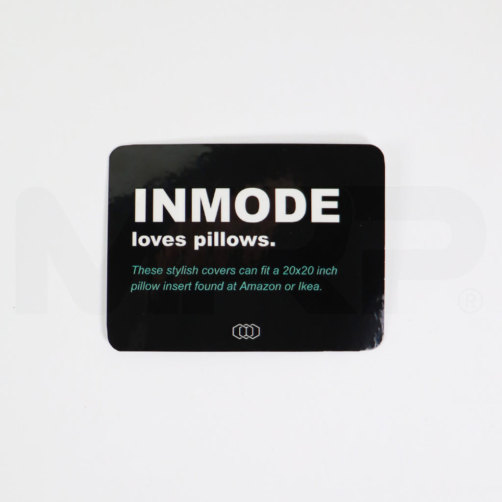 InMode Evolve X Black Zipper 20x20 Pillow Case