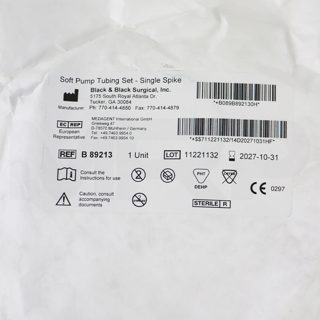 Soft Pump Tubing Set Single Spike Sterile Surgical Tube