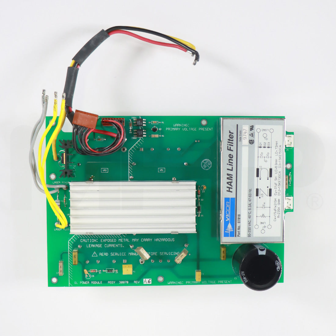 Iridex Diolite 532 Laser Primary Power Supply Board GL Power Module Parts As-Is