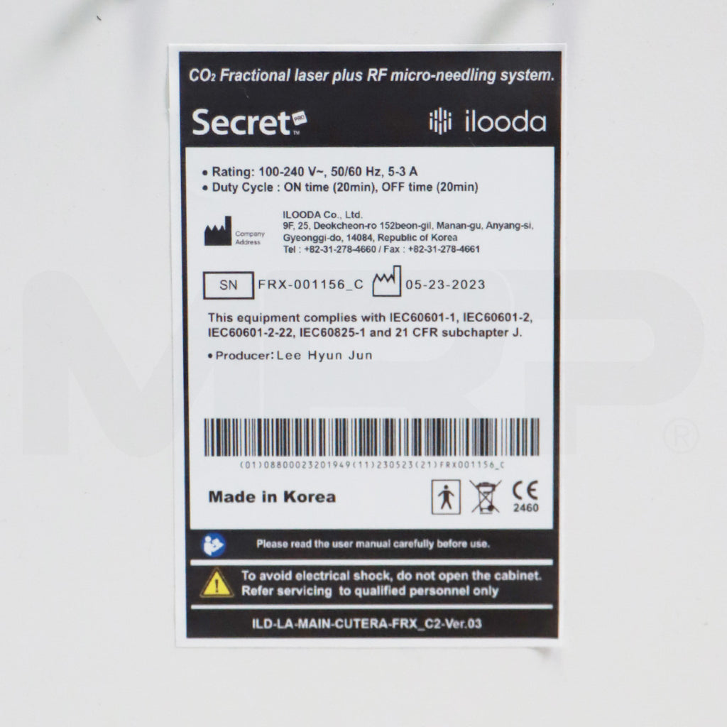 2023 Cutera Secret PRO Skin Revitalization Resurfacing System