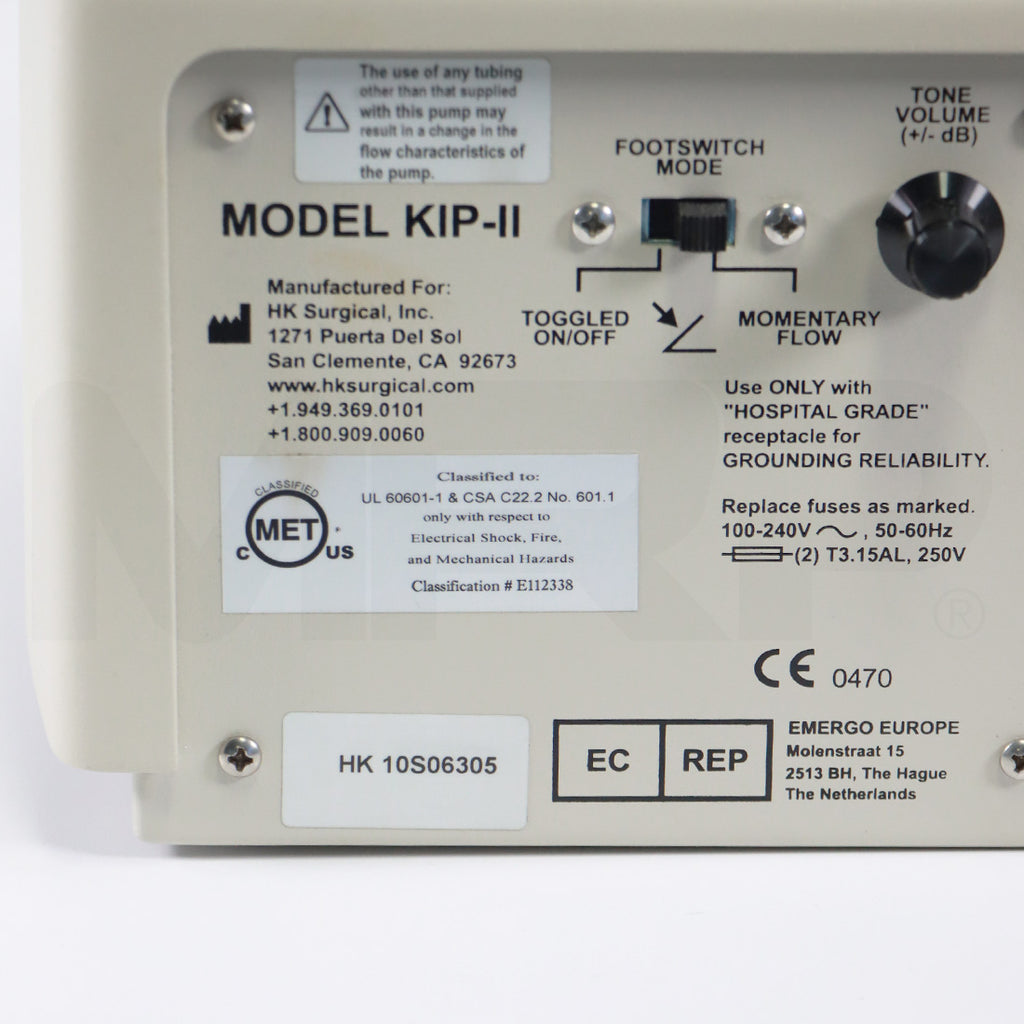 HK Surgical Klein Pump KIP-II Infiltration Anesthesia Delivery Device
