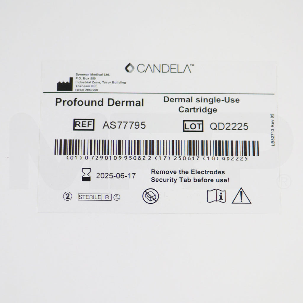 Syneron Candela Profound Microneedling RF Dermal Cartridge Exp 06/17/2025 Tip