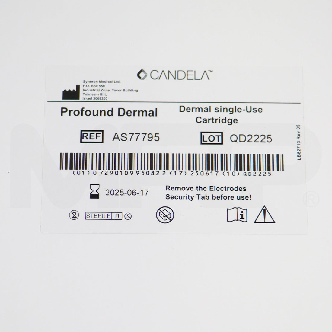 Syneron Candela Profound Microneedling RF Dermal Cartridge Exp 06/17/2025 Tip