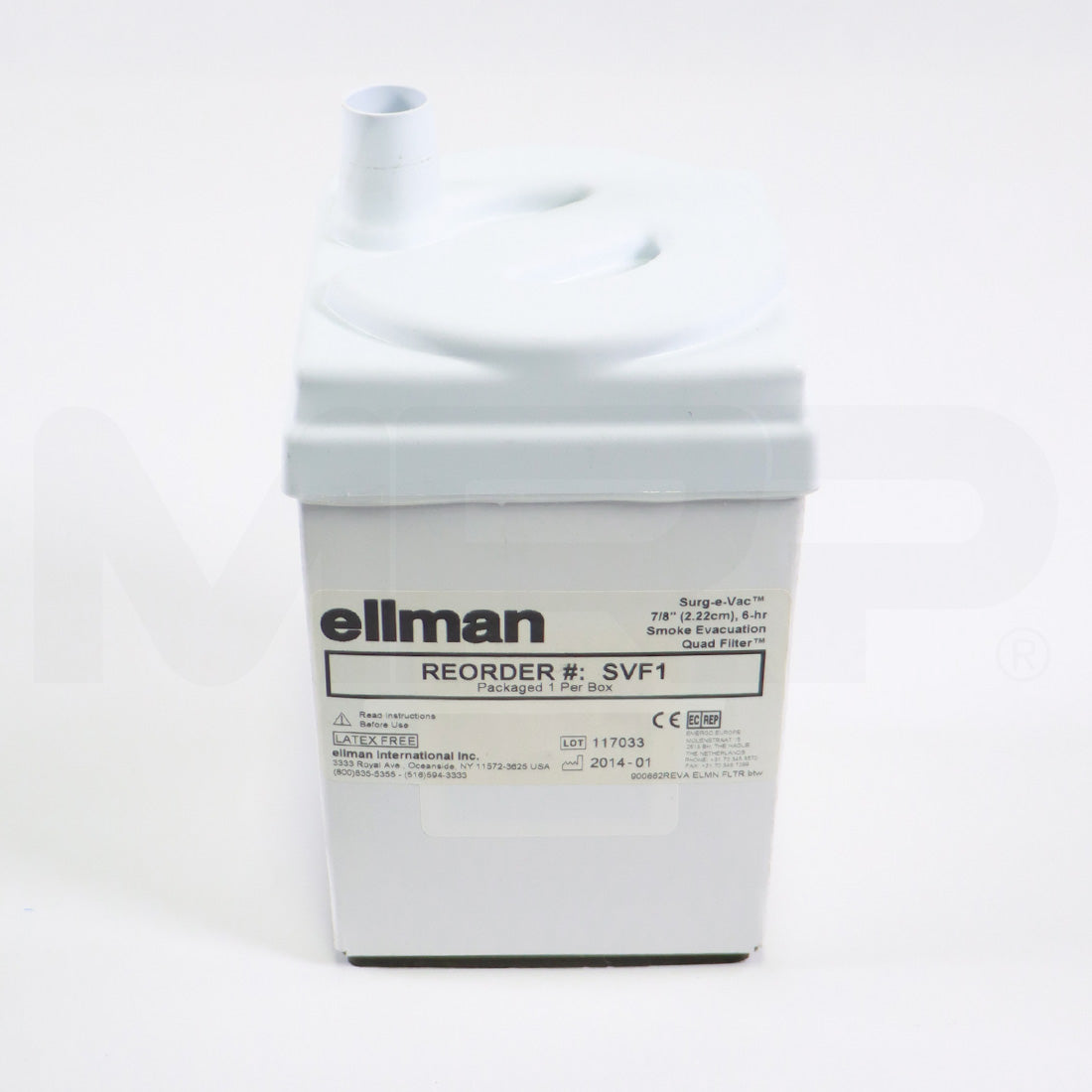 Ellman Surgical-e-Vac 7/8" 2.22 cm 6-hr Smoke Evacuation Quad Filter Cynosure