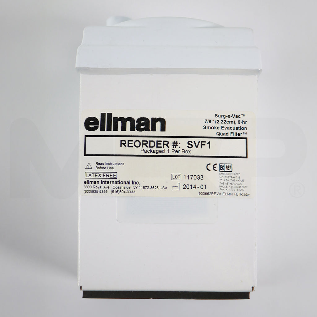 Ellman Surgical-e-Vac 7/8" 2.22 cm 6-hr Smoke Evacuation Quad Filter Cynosure