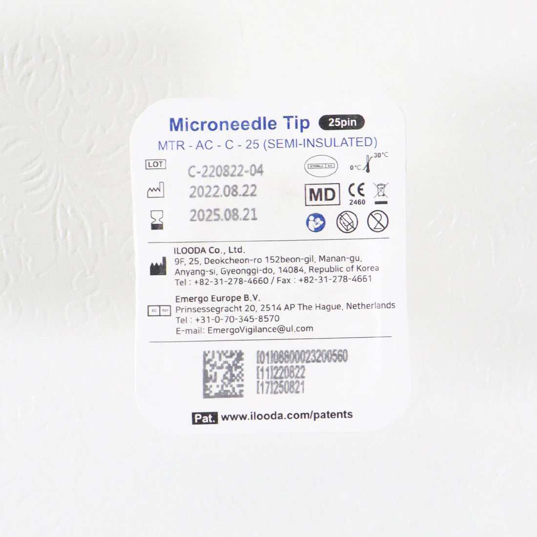 Cutera Secret RF MircoNeedle Tip 25-Pin Semi-Insultated MTR-AC-C-25 EXP 08/25 x1
