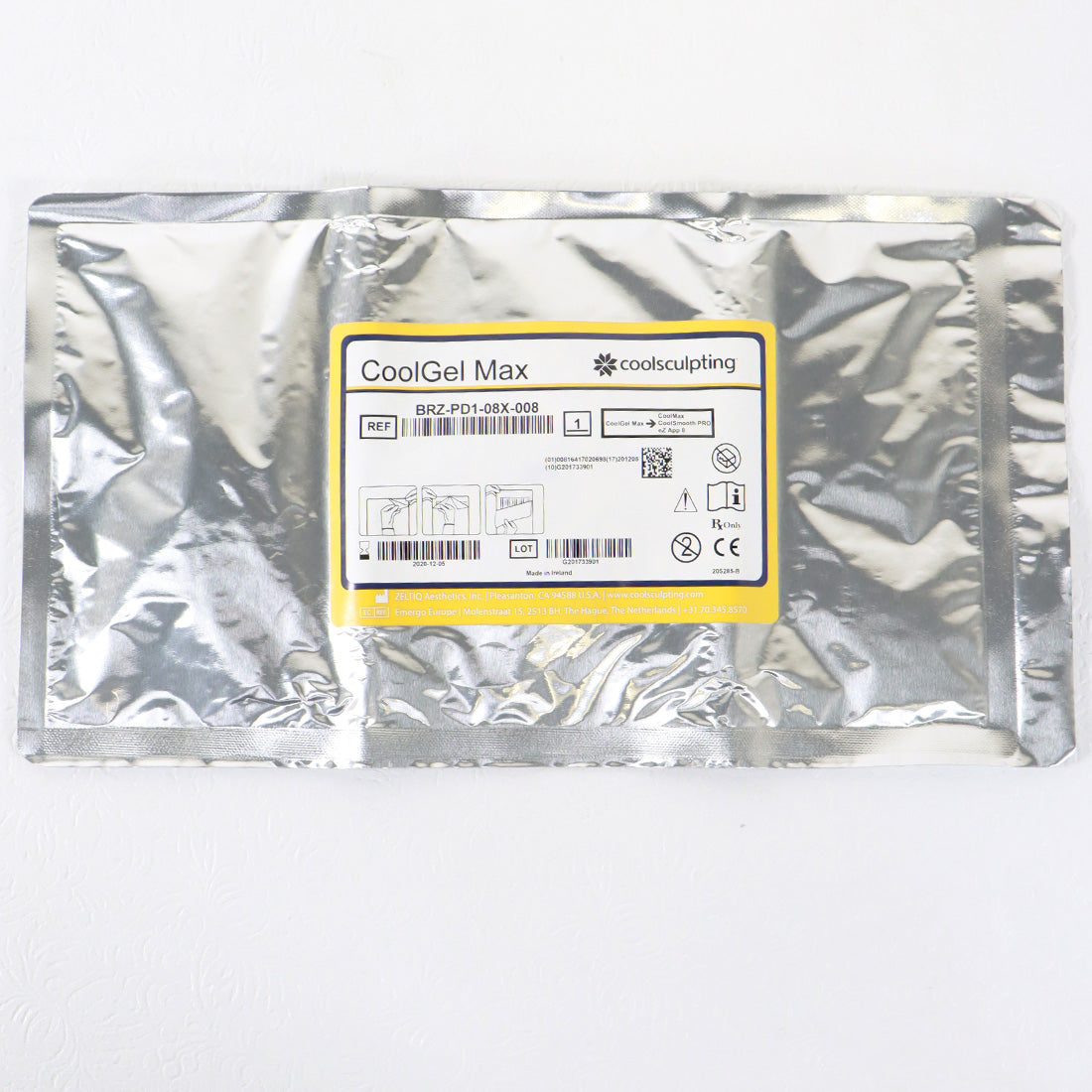ZELTIQ CoolGel MAX GelPads BRZ-PD1-08X-008 Coolsculpting x8 PC Exp:12/05/2020
