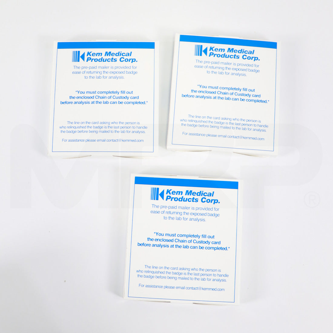 Kem Medical Products Vapor-Trak Dosimeters Area Monitoring Hazardous Vapors