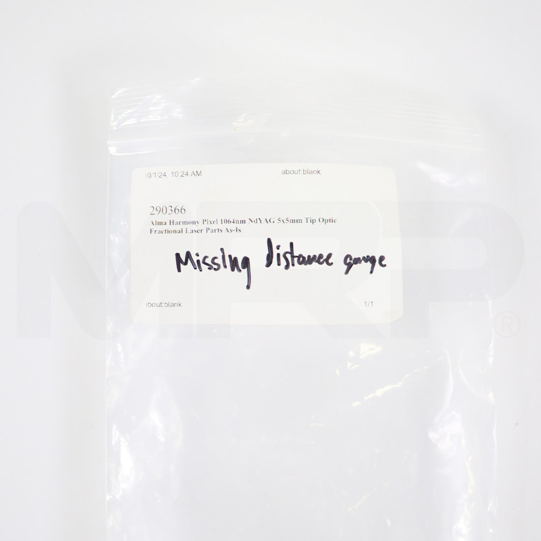 Alma Harmony Pixel 1064nm NdYAG 5x5mm Tip Optic Fractional Laser Parts As-Is
