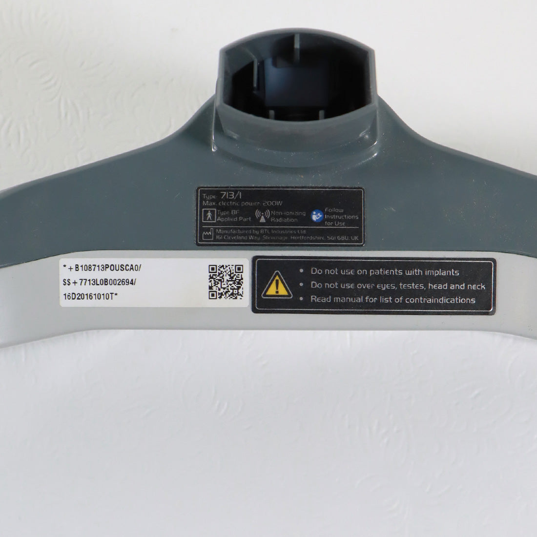 BTL Aesthetics Vanquish ME Core Applicator 731/1 RF Body Shaping Panel Shape