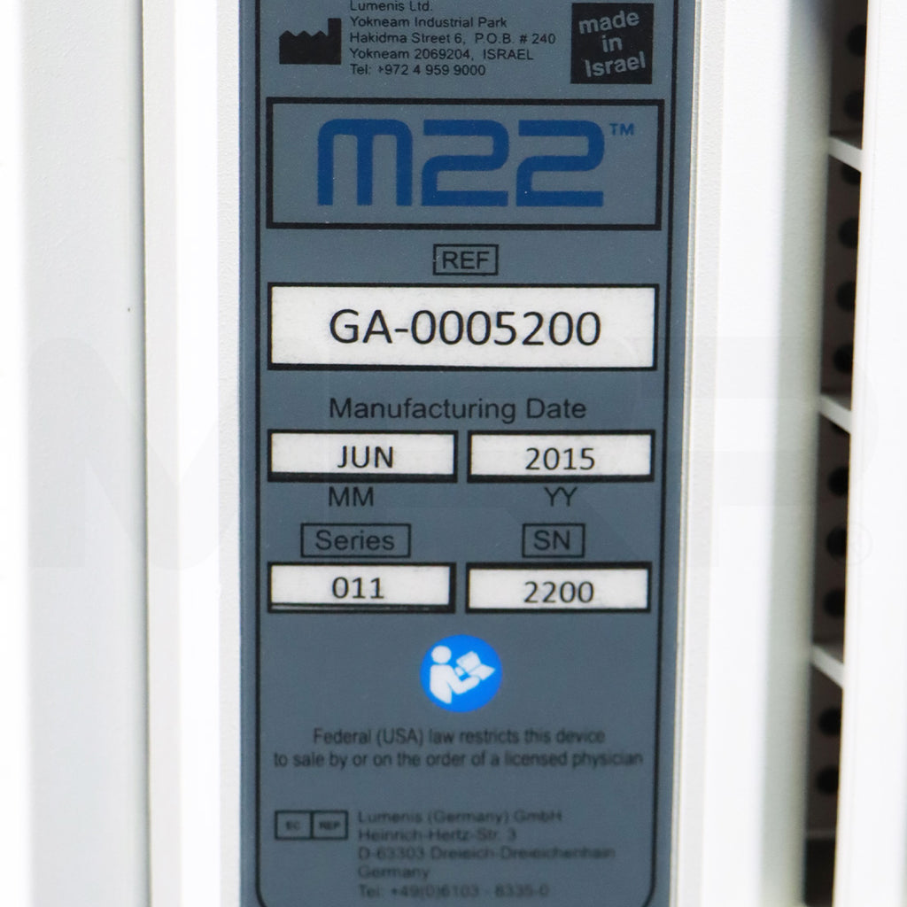 2015 Lumenis M22 IPL Laser System W/ ResurFX
