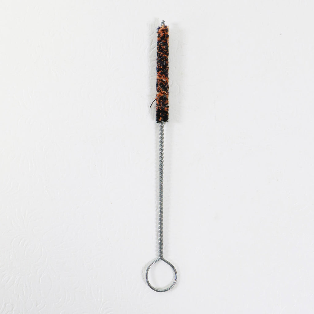 Cannula Tube Pipe Cleaner Orange Black Fiber Metal Tool 7in