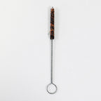 Cannula Tube Pipe Cleaner Orange Black Fiber Metal Tool 7in