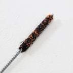 Cannula Tube Pipe Cleaner Orange Black Fiber Metal Tool 7in