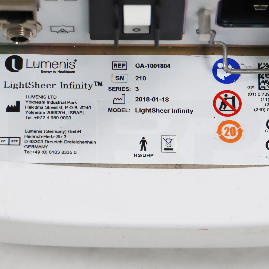 2018 Lumenis LightSheer Infinity 810nm Hair Removal Diode Laser HS 805/1060