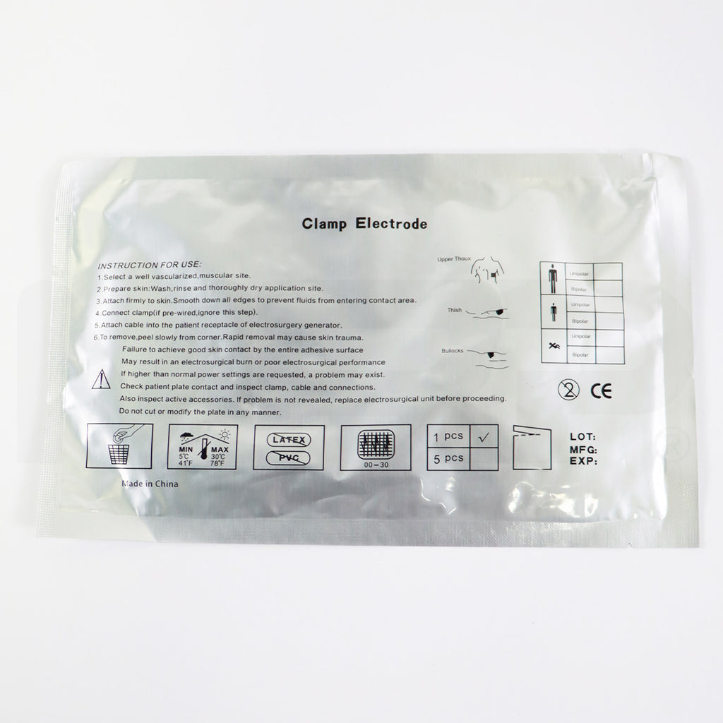 Clamp Electrode Plate Radio Frequency Instrument Neutral Negative Electrode 22x
