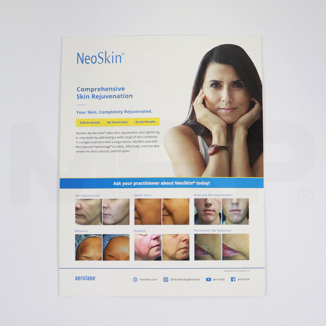 Aerolase Neo Skin Counter Card Marketing