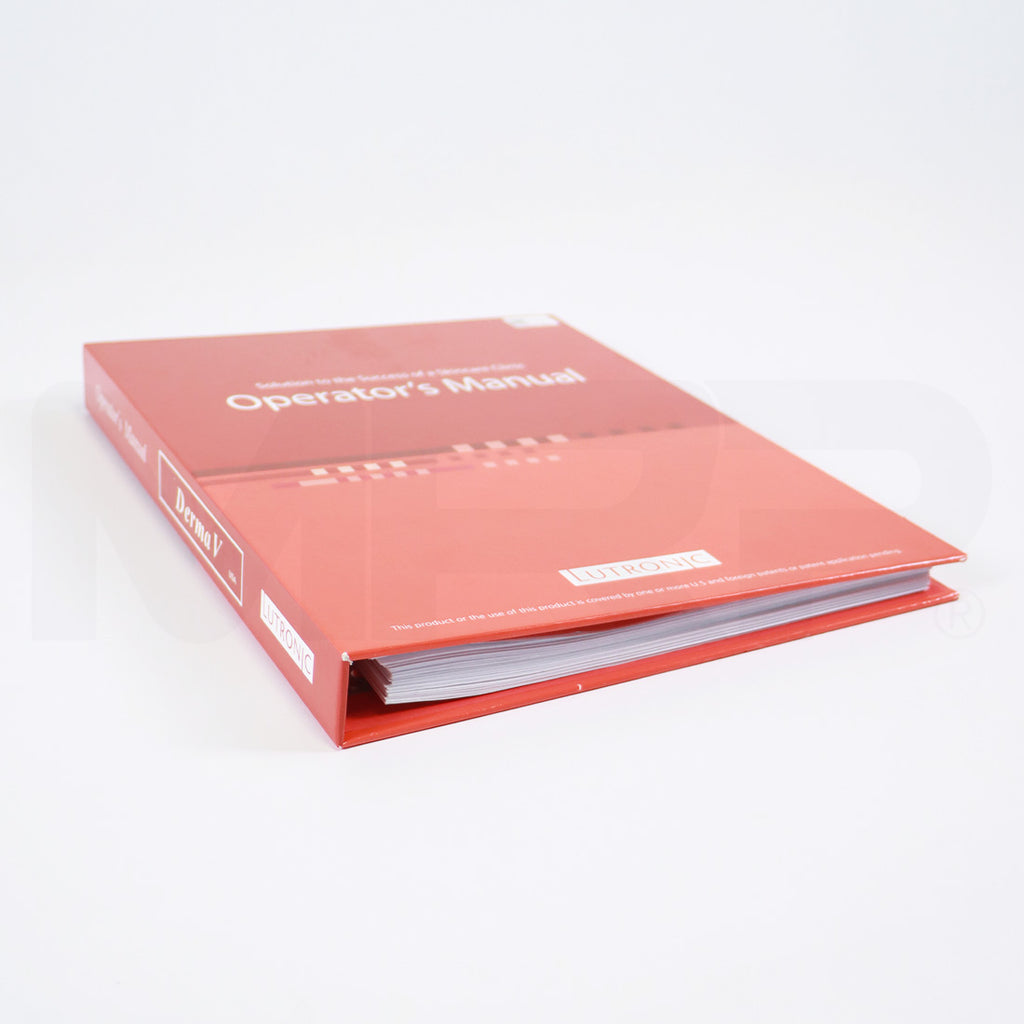2021 Lutronic Derma V User Operators Manual