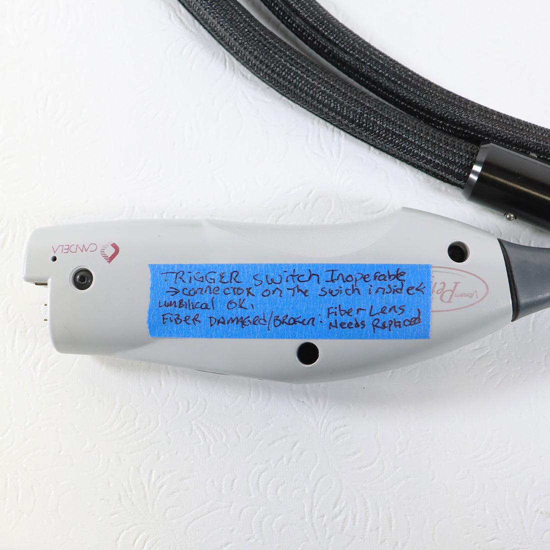 Candela VBeam 2 Perfecta Laser Fiber Delivery System Handpiece HP Parts As-Is