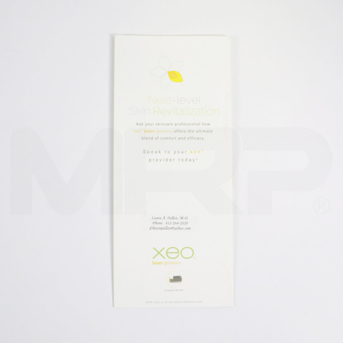Cutera Xeo Laser Genesis Let Your Skin Blossom With Confidence Brochures x34 Pack