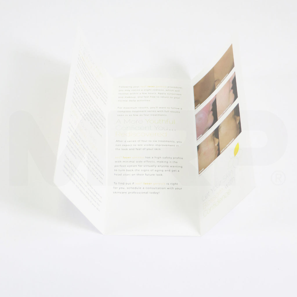 Cutera Xeo Laser Genesis Let Your Skin Blossom With Confidence Brochures x34 Pack