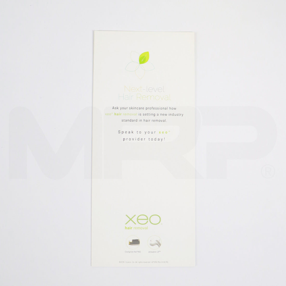 Cutera Xeo Hair Removal Let Your Skin Blossom With Confidence Brochures x20 Pack