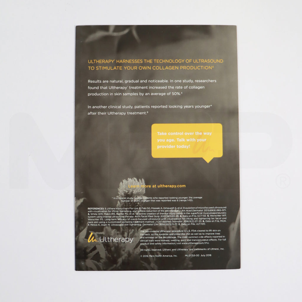 Ulthera Ultherapy Guess Who Got A Lift Marketing Booklet 50 Pack