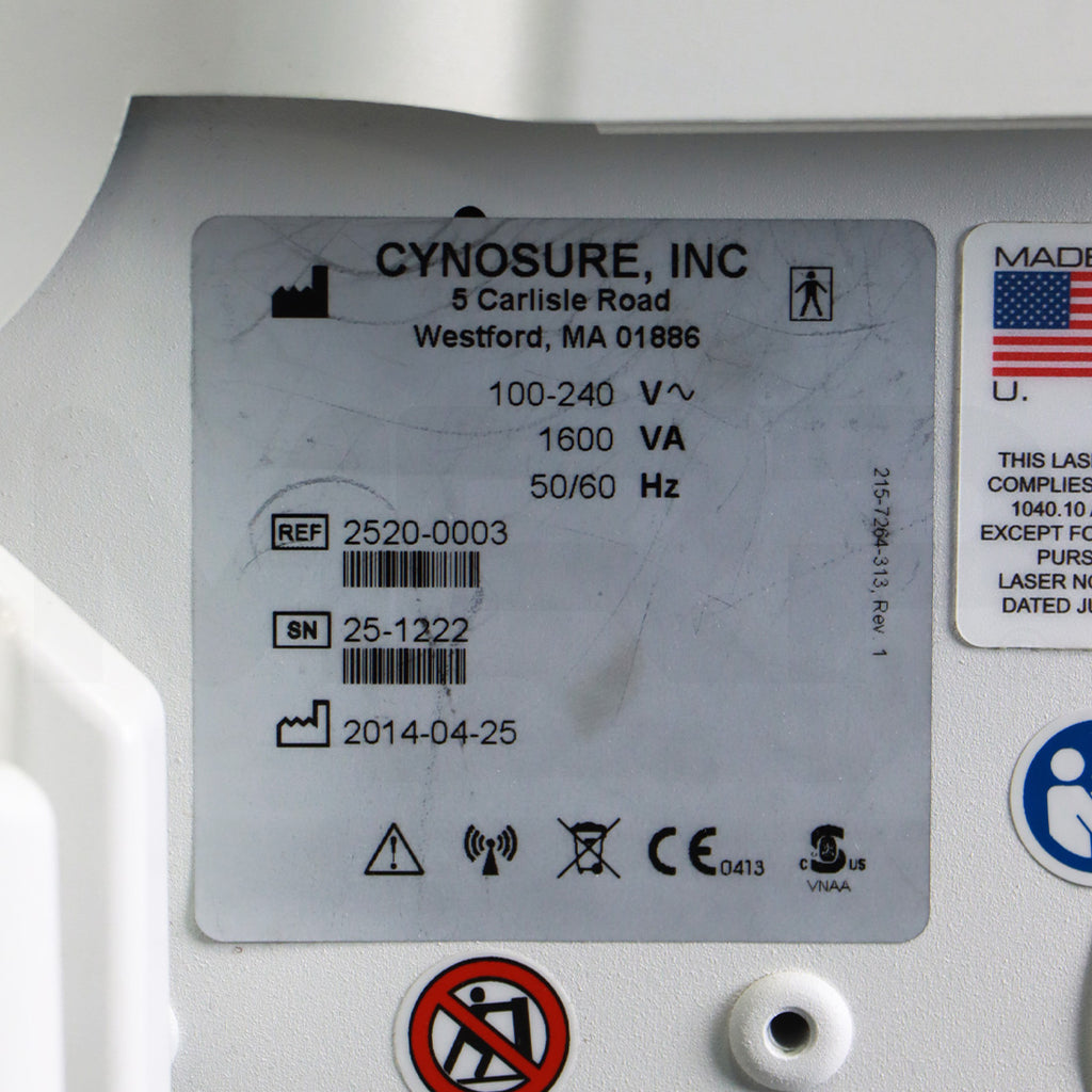 2014 Cynosure Palomar Icon System Serial