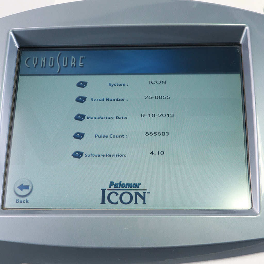 2013 Palomar Icon IPL Laser Screen