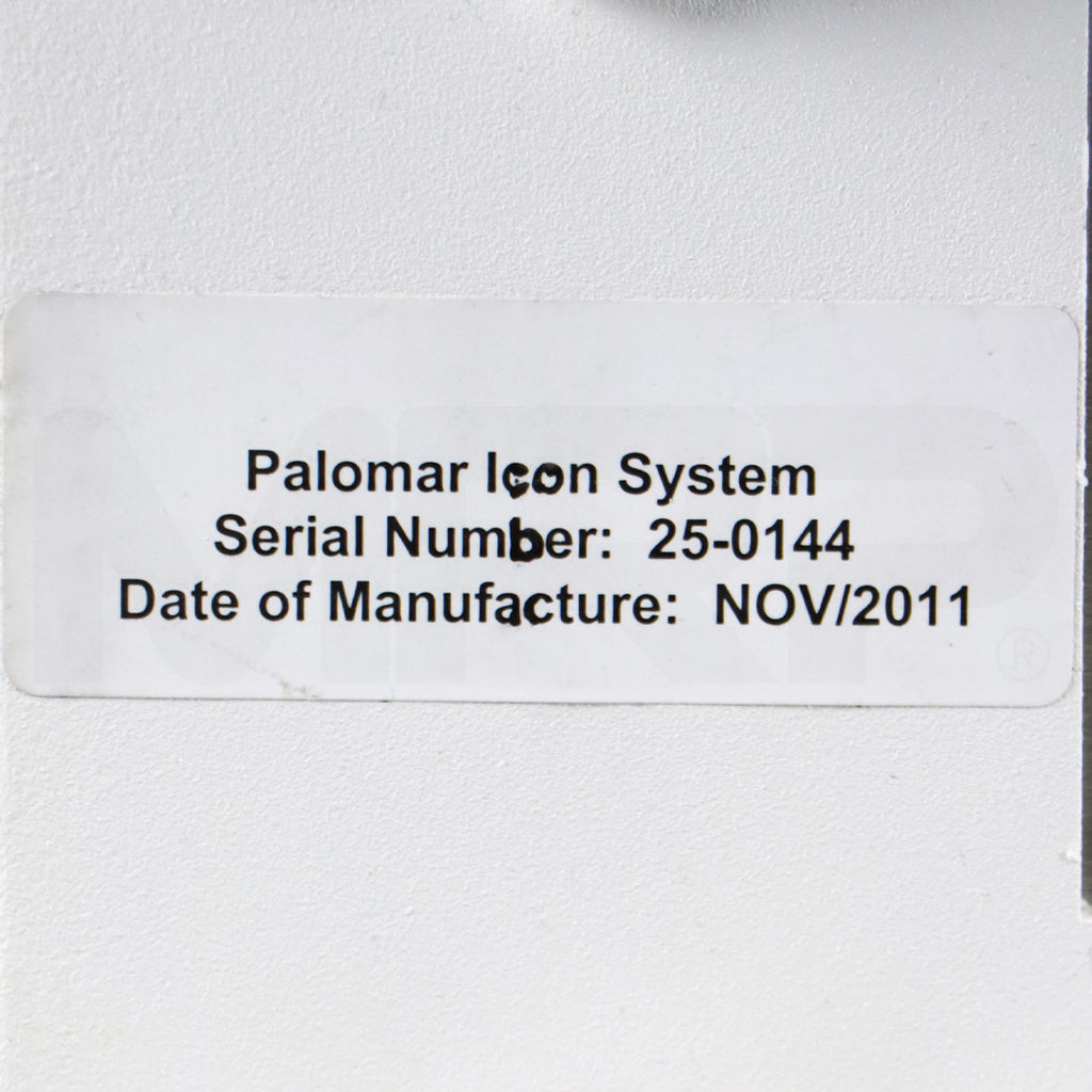 2011 Palomar Icon IPL Laser System Serial