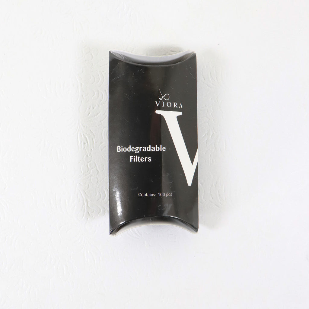 Viora Biodegradable Filters Small White Circular Filters 100pcs