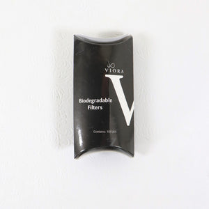 Viora Biodegradable Filters Small White Circular Filters 100pcs