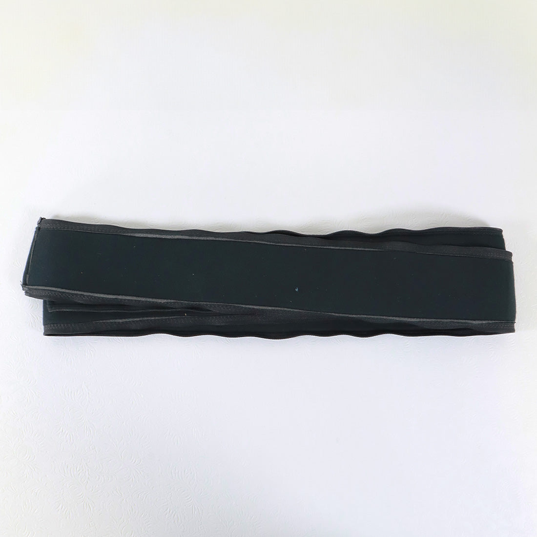 Black Soft Fabric Double Zippered Edged Panel Extension 3" Wide