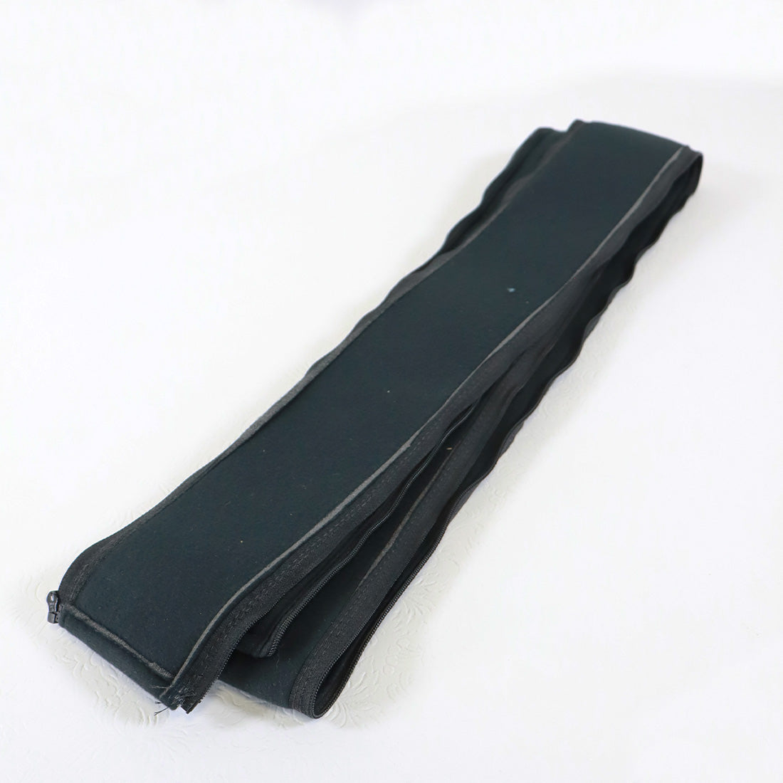 Black Soft Fabric Double Zippered Edged Panel Extension 3" Wide
