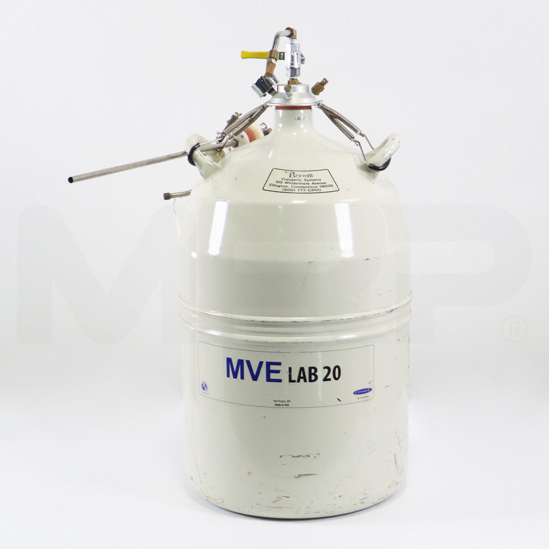 Brymill Liquid Nitrogen Storage Dewars 20-Liter Tank and Spouts 501-20 13492631