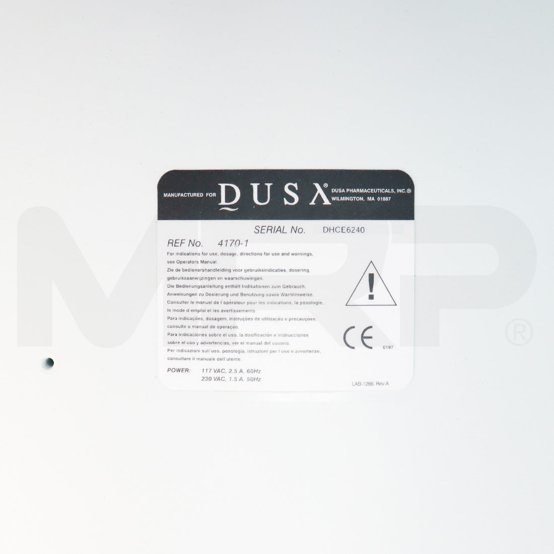 Dusa Blu-U Blue Light Photodynamic Therapy System Head Assembly Serial