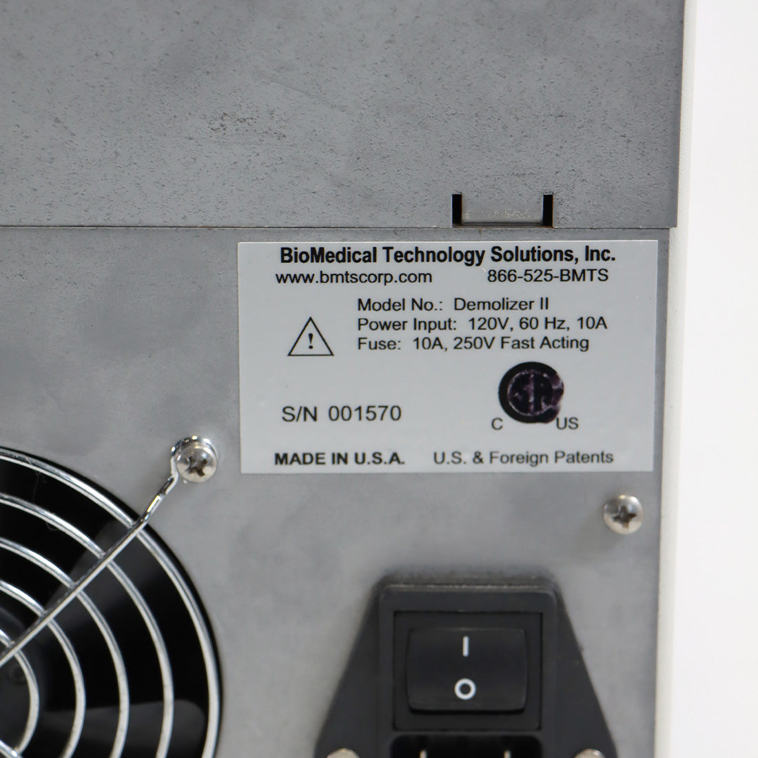 BioMedical Technology Solutions Demolizer II Biomedical Waste Disposal System