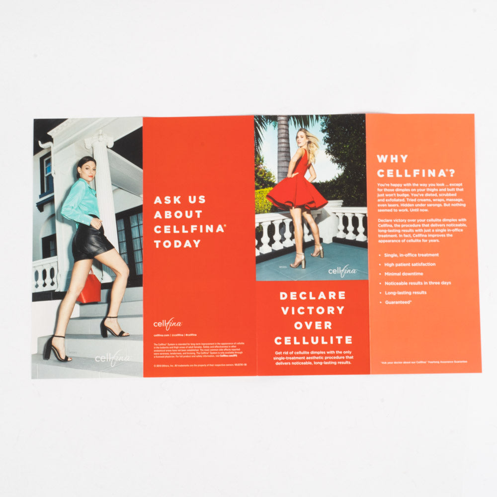 CellFina "Declare Victory Over Cellulite" Informational & Marketing Brochure