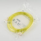 (5 Pcs) Disposable Latex Free Spirometry Tube - Yellow 2 Meter / 7 Foot - d