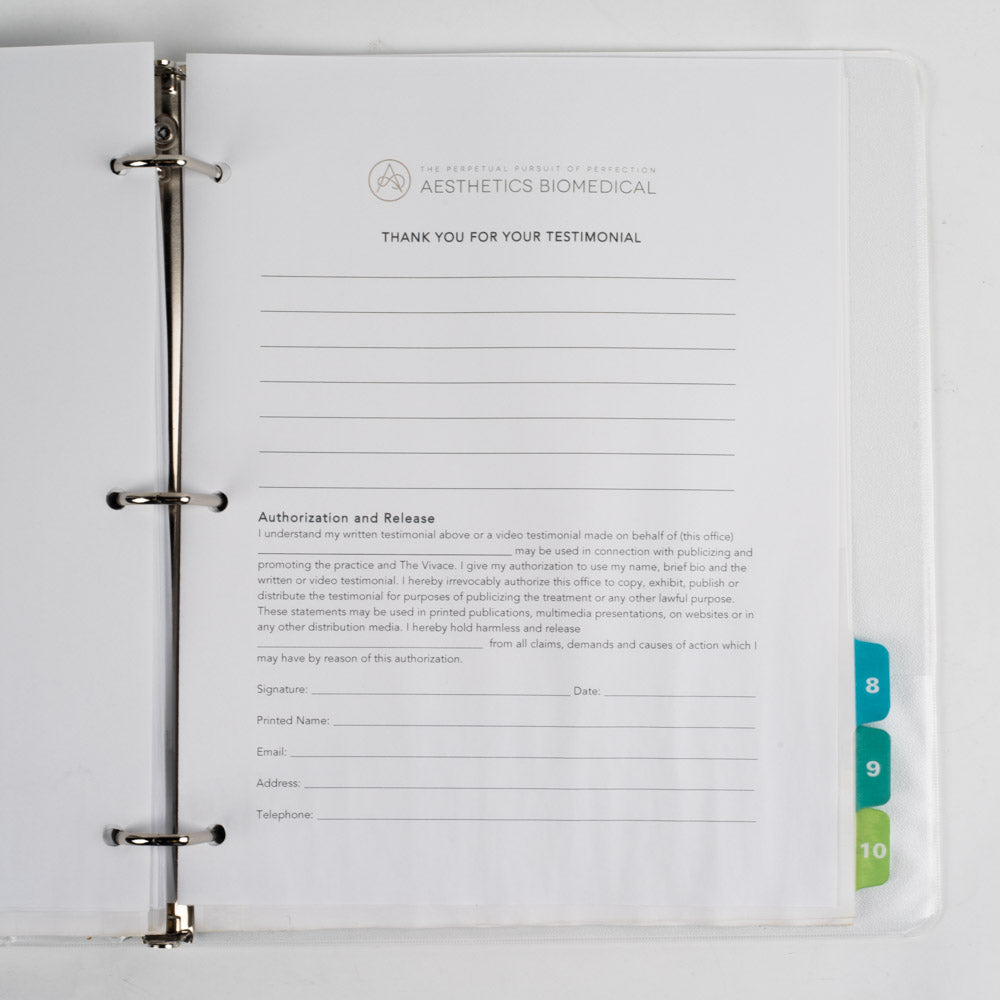 Vivace Fractional Micro Needle RF system - Physician's Marketing Kit USED