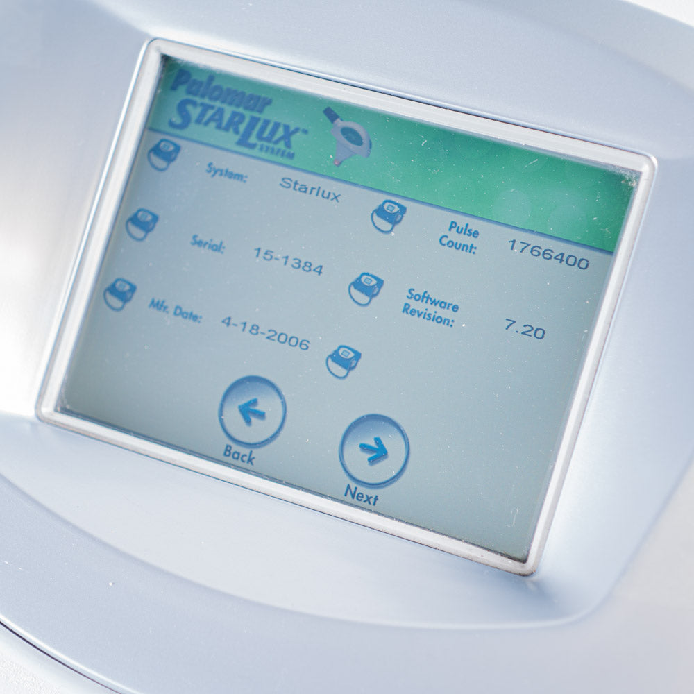 2006 Palomar StarLux 300 Laser with LuxG Handpiece Hair Removal Lesions lux G